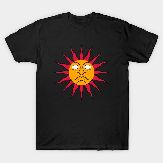 Wicker Man Folk Horror Sun Sigil T-Shirt by The Sarah Gibs